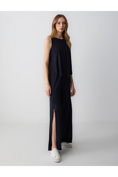 Jimmy Key Black Slit Pants