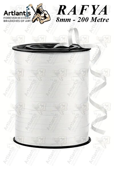 Artlantis Rafya Şerit Kurdela 1 Adet 8mm 200 Metre Rabant Rafya Renkli Hediye...