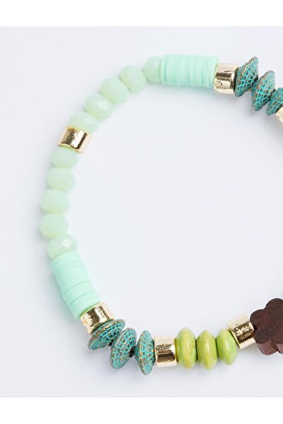 Jimmy Key Bohemian Bracelet with Green Beads