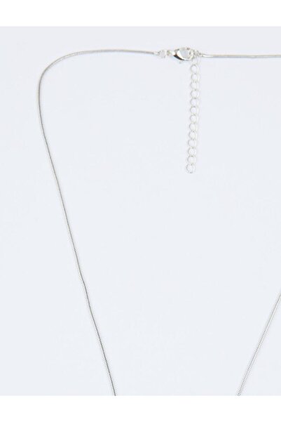 Jimmy Key Mavi Oval Figürlü Mine Detaylı Ayarlanabilir Kolye