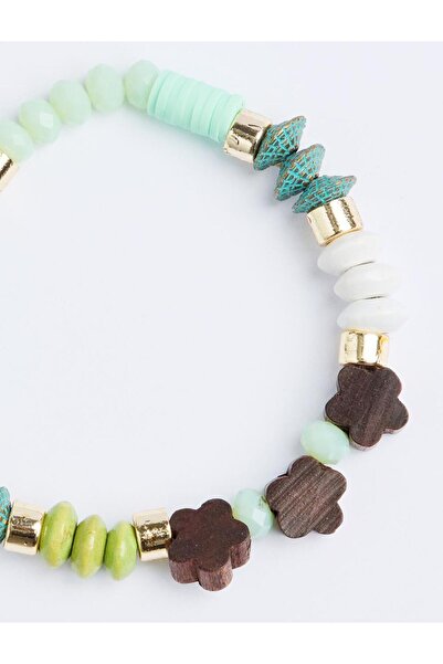 Jimmy Key Bohemian Bracelet with Green Beads
