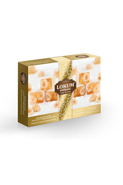 Lokum Atölyesi Duble Kavrulmuş Fındıklı Lokum 350g