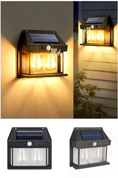 Ema Dükkan Güneş Enerjili Solar Bahçe Armatürü 24W IP65 Su Geçirmez Fotoselli...