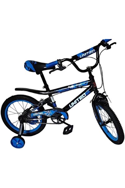Mini Baby Original Cobra 14-inch bicycle with stand, blue color, suitable for ages 3 to 6 years.