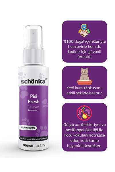 Doğal Kedi Kumu Koku Giderici ve Oda Kokusu Spreyi
