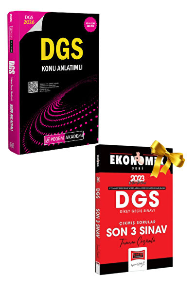 Pegem Akademi Yayıncılık 2026 Pegem DGS Konu Anlatım+Yargı DGS Çıkmış Sorular...