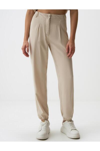 Jimmy Key Taş Dar Paça Normal Bel Kargo Cepli Gabardin Pantolon