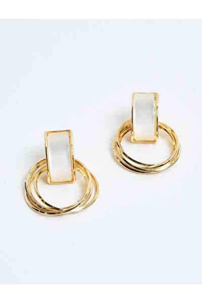 Jimmy Key أقراط ذهبية متعددة الشكل