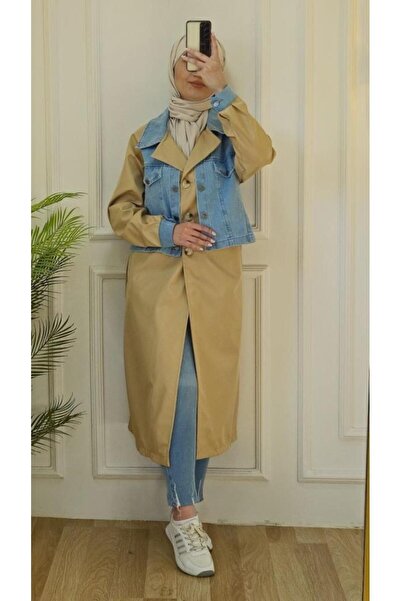 Tebrikler tekstil Women Summer Kpt Trench Coat Model G2732