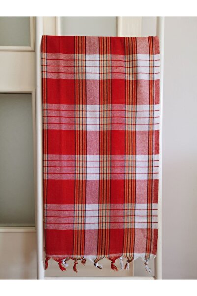 Melis Home 10 Pieces Red Classic Bath Peshtemal 80X175