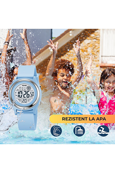 AZ PRODUCTS Ceas Digital Copii, Rezistent la Apă, cu Alarmă, Cronometru și Calendar – Perfect pentru Aventuri