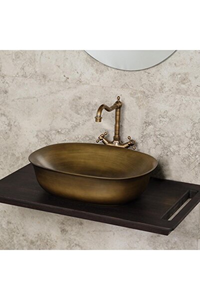 LENA EH-4600BR Tezgah Üstü Lavabo Bronz