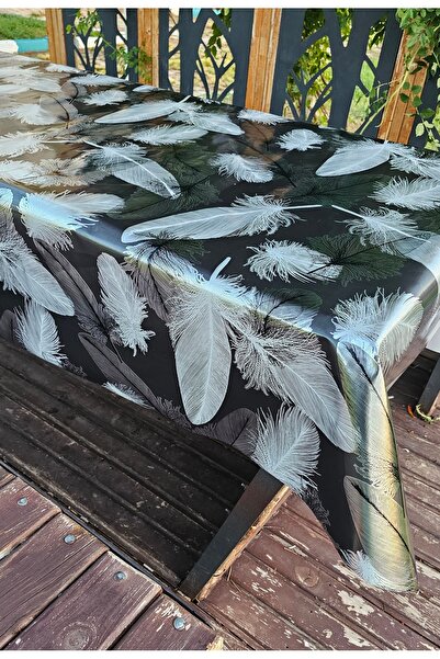 Rona Home Lüks Leke Tutmaz Kolay Silinebilir Masa Örtüsü Dekoratif Muşamba Sofra Bezi