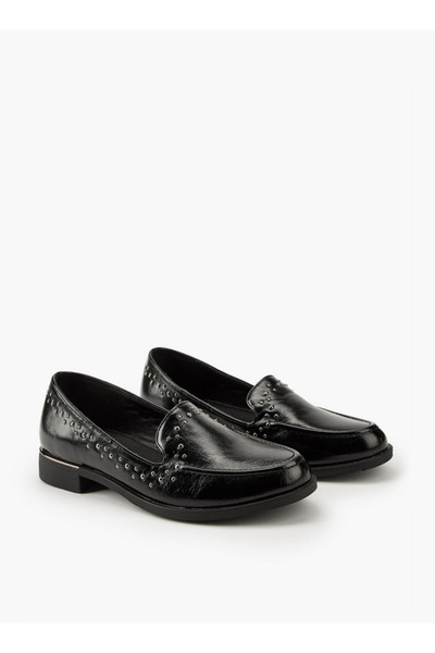 Flora Bella by Shoexpress Stud Embellished Slip-On Loafers