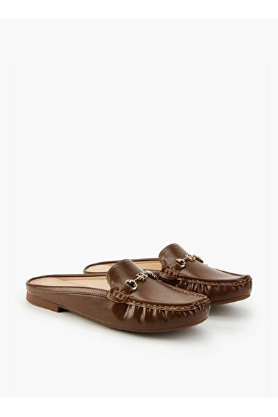 Flora Bella by Shoexpress Solid Metallic Accent Mules