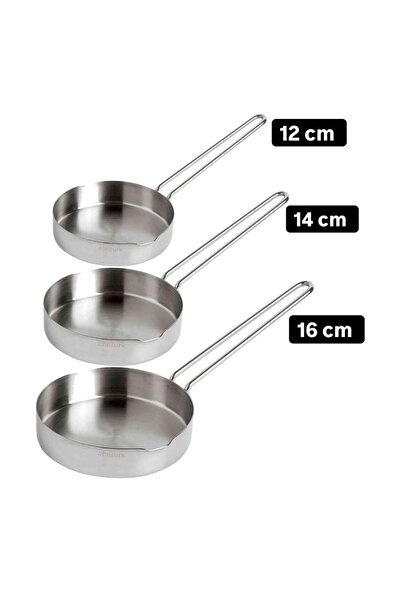 Doğuş Mutfak Stainless Steel 3-piece Sauce Pan Set - Without Base