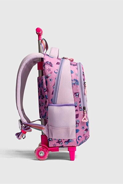 Kidessa 2217-My Polo Anatomik Sırt Yapılı Unisex Işıklı Tekerlekli İlkokul Çantası