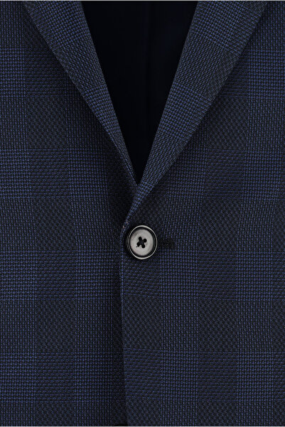 Kiğılı Slim Fit Dar Kesim Kombinli Ekose Takım Elbise