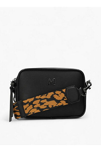 MEXX حقيبة كروس بودي صلبة مع حزام مطبوع قابل للفصل، العرض 21 سم × الارتفاع 15 سم × العمق 6.5 سم