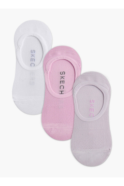 SKECHERS Solid No Show Sports Socks - Set of 3