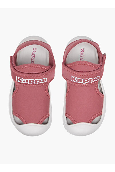 Kappa Girls' Logo Print Sandals with Hook and Loop Closure