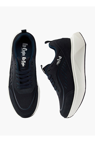 Lee Cooper حذاء رياضي رجالي مقسم إلى أجزاء برباط مع علامات تبويب للسحب