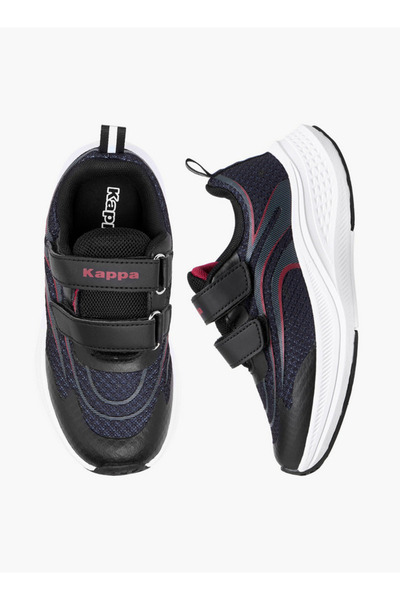 Kappa حذاء رياضي للأولاد مزود بشريط سحب وإغلاق بخطاف وحلقة