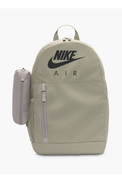 Nike حقيبة ظهر مدرسية بطباعة شعار مع أحزمة قابلة للتعديل وحافظة أقلام