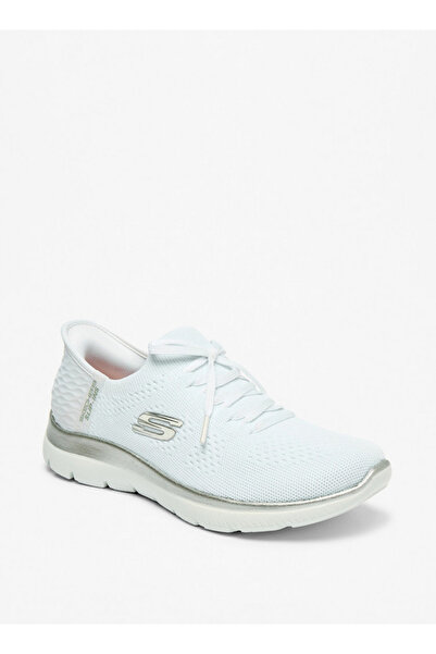 SKECHERS Women's Logo Detail Sneakers with Lace-Up Closure