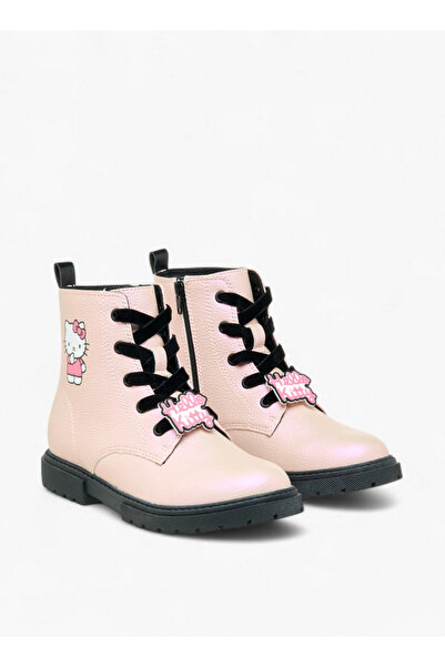 Hello Kitty Printed Ankle Boots with Zip Closure