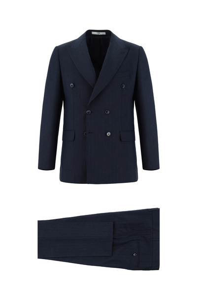 Kiğılı Striped Regular Fit Double Breasted Suit