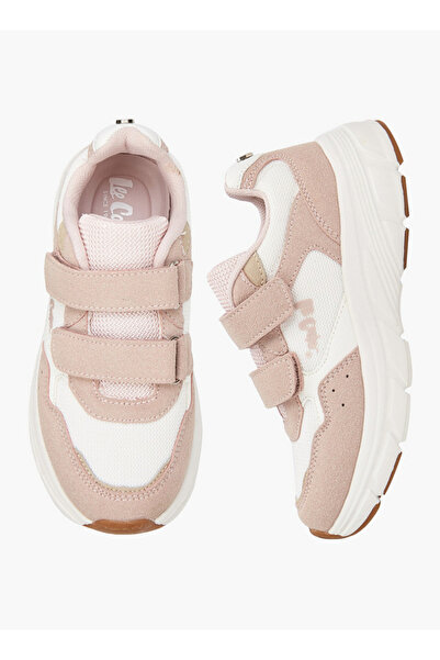 Lee Cooper Girls' Colourblock Sneakers with Hook and Loop Closure