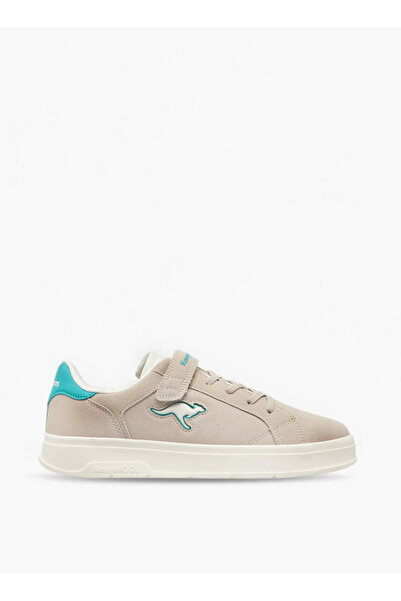 Kangaroos Women's Logo Print Sneakers with Hook and Loop Closure