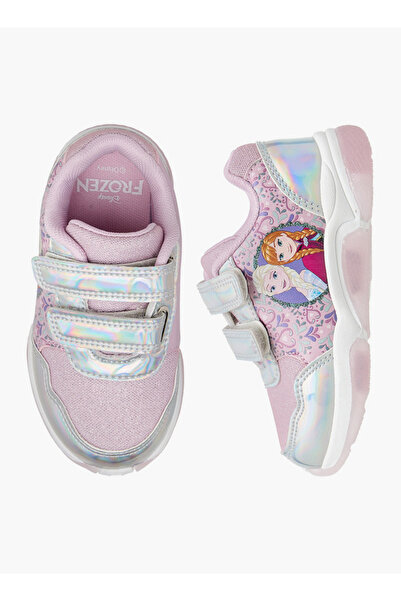 Disney Frozen Print Light-Up Sneakers with Hook and Loop Closure