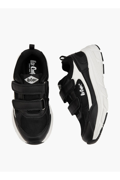 Lee Cooper Boys' Panelled Sneakers with Hook and Loop Closure