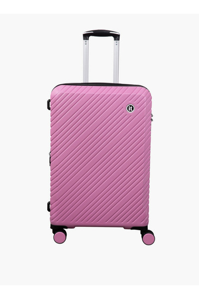 IT حقيبة سفر صلبة ذات ملمس ناعم مع مقبض قابل للسحب - حقيبة كابينة مقاس 20 بوصة