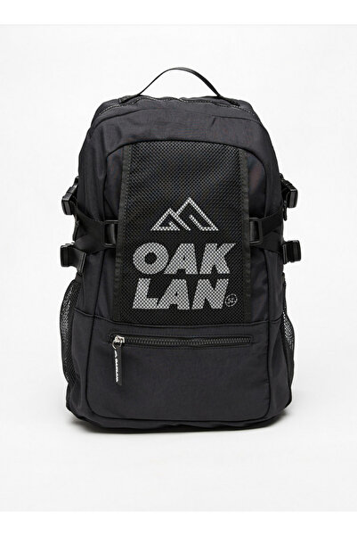 Oaklan by Shoexpress Logo Print Backpack with Adjustable Straps - 42x30x16 cm