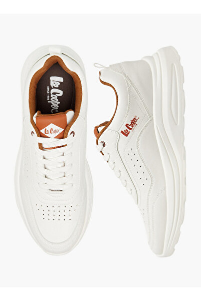 Lee Cooper Men's Perforated Panelled Lace-Up Sneakers