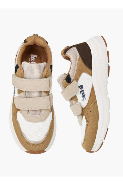 Lee Cooper Boys' Colourblock Sneakers with Hook and Loop Closure