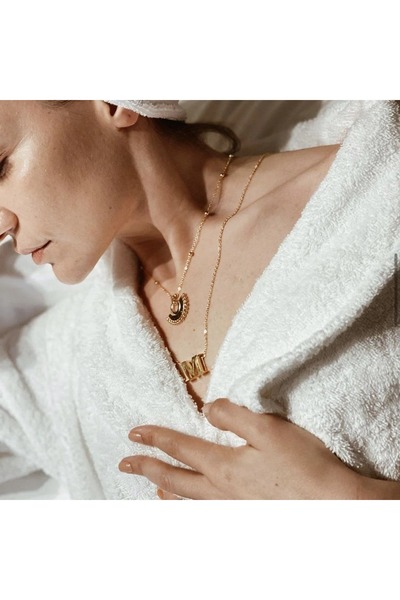 SUP OTHERS ALTIN KAPLAMA H HARF KOLYE