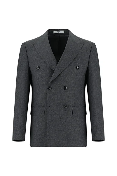 Kiğılı Slim Fit Slim Fit Patterned Double-Breasted Suit