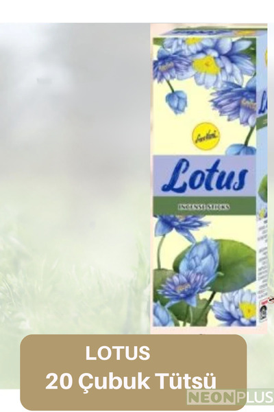 NEON PLUS Lotus Çiçeği Kokulu 20 Çubuk Tütsü