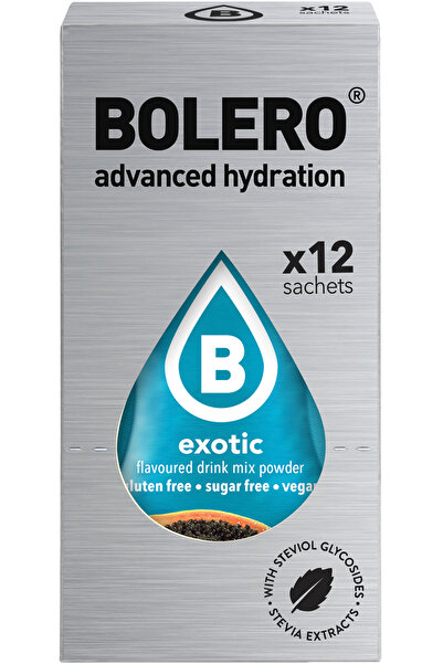 Bolero منكهات الماء بوليرو - نكهة Exotic فواكه مشكلة (12*3 جرام)
