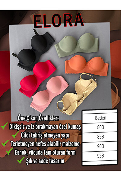 Elora LAZER KESİM MODEL KIRMIZI (VİŞNE) İÇ GİYİM SÜTYEN