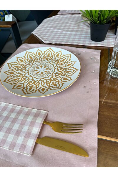 Tropikhome Pembe Sunum Supla Takımı Su Geçirmez Amerikan Servis Supla Ve Runn...