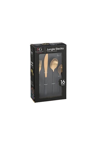 Secret de Gourmet Junle Gold 16-piece stainless steel cutlery set, 16 pieces