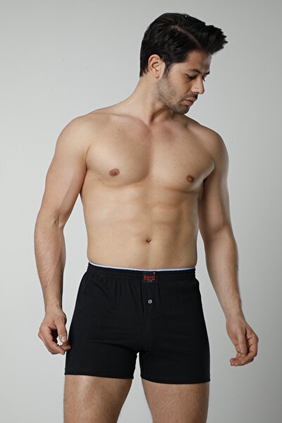 Hmd Ανδρικό σετ μπόξερ από βαμβακερό χτενισμένο μονόχρωμο βαμβακερό ύφασμα 3 τεμαχίων – Μαύρο, Μπλε, Ναυτικό Μπλε, Γκρι