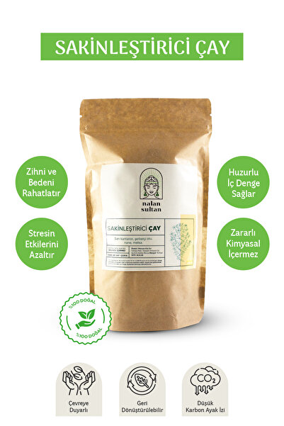 NALAN SULTAN Sakinleştirici Çay | Stresi Giderir, %100 Bitkisel, Panik Atakları Rahatlatır (250 gr)