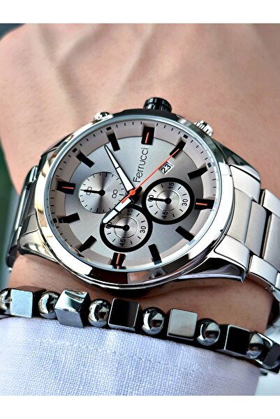 Ferrucci Original Men's Wristwatch with Calendar 3 Atm Waterproof