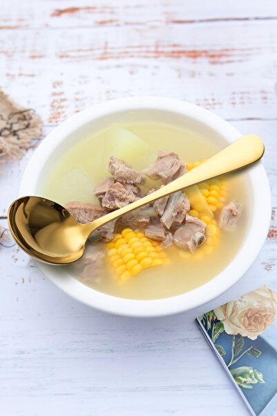 Chavin 6 Pieces Gold Serving Spoon Spoon Fork Spatula Jam Set for Presentation cin613sr